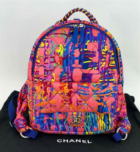 chanel backpack tie dye|Chanel backpacks.